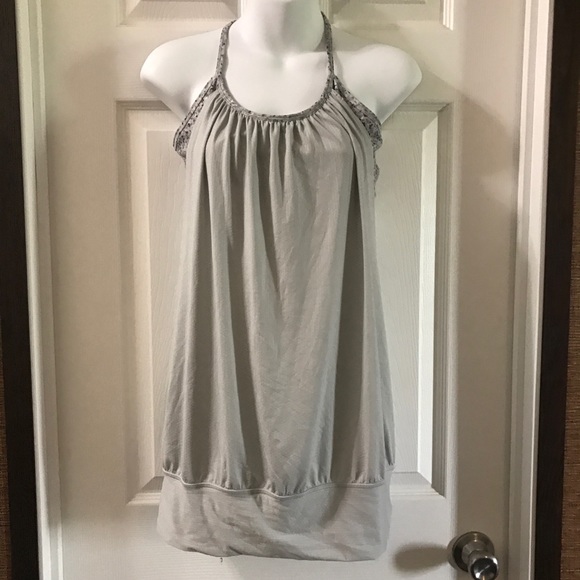 lululemon athletica Tops - Lululemon Athletics Grey Patterned Sports Bra Tank